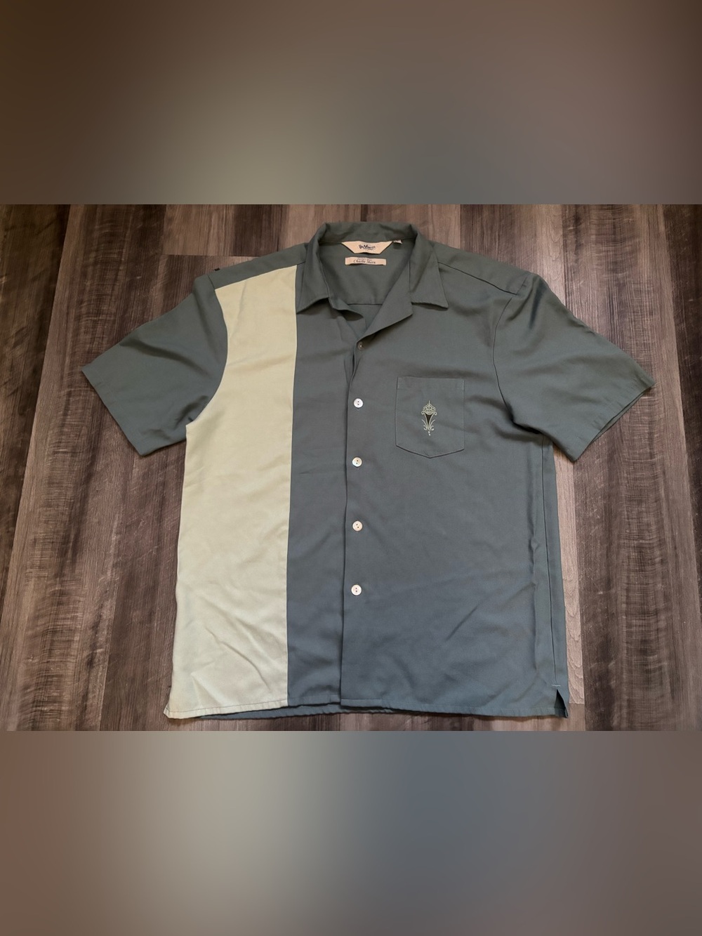 DaVinci Calif Charlie Sheen Sig Series XL Button Up Shirt 75% Rayon 25% Poly